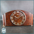 Original Art Deco German Junghans Mantle Clock, Not Working, No Key, No Glass!!! 400mm Wide