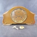 Original Vintage German Juba Mantel Clock, Complete, Not Tested