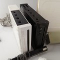 Working Nintendo Wii White and Black With Wii Fit Board Combo!!! (Only One Power-supply)