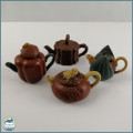Exquisite Detailed Hand Crafted Miniature Japanese Tea Pots!!!