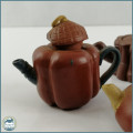 Exquisite Detailed Hand Crafted Miniature Japanese Tea Pots!!!