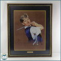 LARGE Framed Signed Limited Edition 84/150 Ernie Els!!! 800mm x 600mm
