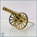 Large 35cm Solid Brass Cannon With Flint Firing Hole!!!