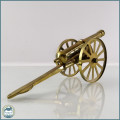 Large 35cm Solid Brass Cannon With Flint Firing Hole!!!