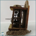 Antique Wood and Brass Clock Mechanism!!!