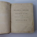 1776 Leather Bound Historical Treatise on the Feudal Law of England!!!