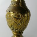 Antique Cast Brass Oriental Crane Themed Vase!!