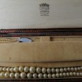 Vintage 1950`s Boxed Two Strand English Lotus Pearl Necklace!!!