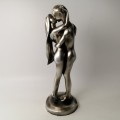 Large Pewter Finished Lovers Statue!!!