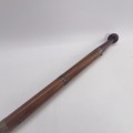 Original Wood steel and Brass Dagger Handle Walking Stick!!!