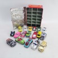 1:62 Die Cast Metal Car and Carry Tin Collection!!! Bid for all!!
