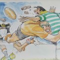 A3 Framed Rugby Comic Artwork!!! Print 4