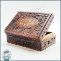 Vintage Highly Decorative Rosewood and Mother of Pearl Inlay Trinket/Jewelry Box!!!