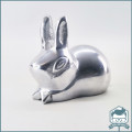 Silver Cast Metal Bunny Door Stop / Paper Weight!!!