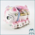 Original Porcelain Piggy Bank with Baby Piglets!!!!