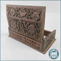 Handcrafted Floral Carved Rosewood Keepsake/Jewelry Box!!!
