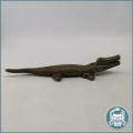 Large Antique Bronze Crocodile Nutcracker!!!