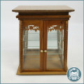 Mini Vintage Cupboard Teak Wood Cabinet With Glass Shelving!!!