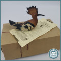Original Boxed Limited Edition Feathers of Knysna African Hoopoe with Certificate 2661/5000 !!!