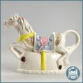Glazed Porcelain  Heritage Mint Carousel Horse Milk jug!!!