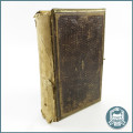 Antique 1875 GEZANGEN PSALMEN Dutch Leather-bound Book!!!