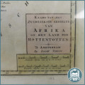 Antique Framed Map of South Africa Isaac Tirion Published in Amsterdam, 1759