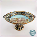 1930`s Greek Hand Painted Copper Pedestal Bowl Artisan Signed Numbered!!!