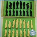 Large Vintage, Boxed Complete Roman Chess Set!!!
