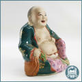 Signed Glazed Oriental Laughing Buddha!!!