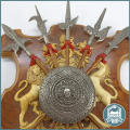 HALBERDS Coat Of Arms Wall Plaque!!!