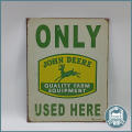 USA Made JOHN DEERE Lithographed Sign !!!