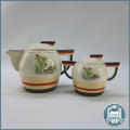 Vintage Art Deco Teapot and Sugar Bowl - Mexican Design!!!