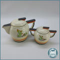 Vintage Art Deco Teapot and Sugar Bowl - Mexican Design!!!