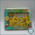 Boxed Vintage Battery 16 Piece Puzzle Vehicle Set!!