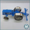 Large Vintage STRIKE Toy Pressed Metal Tractor and Spade Plow!!