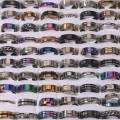 50 pcs stainless steel mixed styles rings