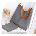 2 pieces All-Match big capacity Tote bag. Grey color. Stock in ZA.