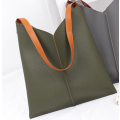 2 pieces All-Match big capacity Tote bag. Green color. Stock in ZA.