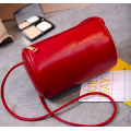Fashion cylinder bag. Red color. Stock in ZA.