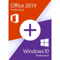 Combo Deal | Windows 10 Professional + Microsoft Office 2019 Professional | 25 Key License |
