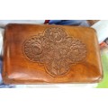 Vintage Carved wooden jewellery box