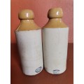 Two Ginger beer bottles Crystal Springs and Wright`s