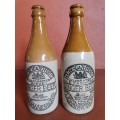 Two Johannesburg ginger beer bottles