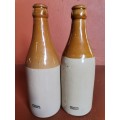 Two Johannesburg ginger beer bottles