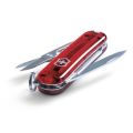 VICTORINOX SWISS ARMY KNIFE | CLASSIC 38MM | TRANSPARENT RED | MULTI-FUNCTION POCKET KNIFE