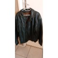 Genuine leather jacket bomber style