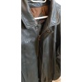 Genuine leather jacket bomber style