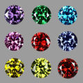 *Lot of 18 "Cubic Zirconia +- 54 carat Cabochons, Grade A, Faceted, Diamond Excellent !!!