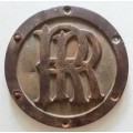 Rhodesia Railways Garratt Steam Locomotive Smoke-Box Brass Plate - Rare