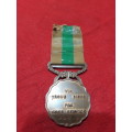 SADF medal, 10 Years faithful service in permanent force, bronze- *numbered*